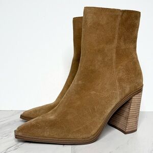 Steve Madden Sparrow Brown Suede Heeled Bootie 10M